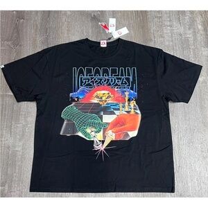 Icecream/Billionaire Boys Club Black Tee with Vibrant Graphic size 2XL